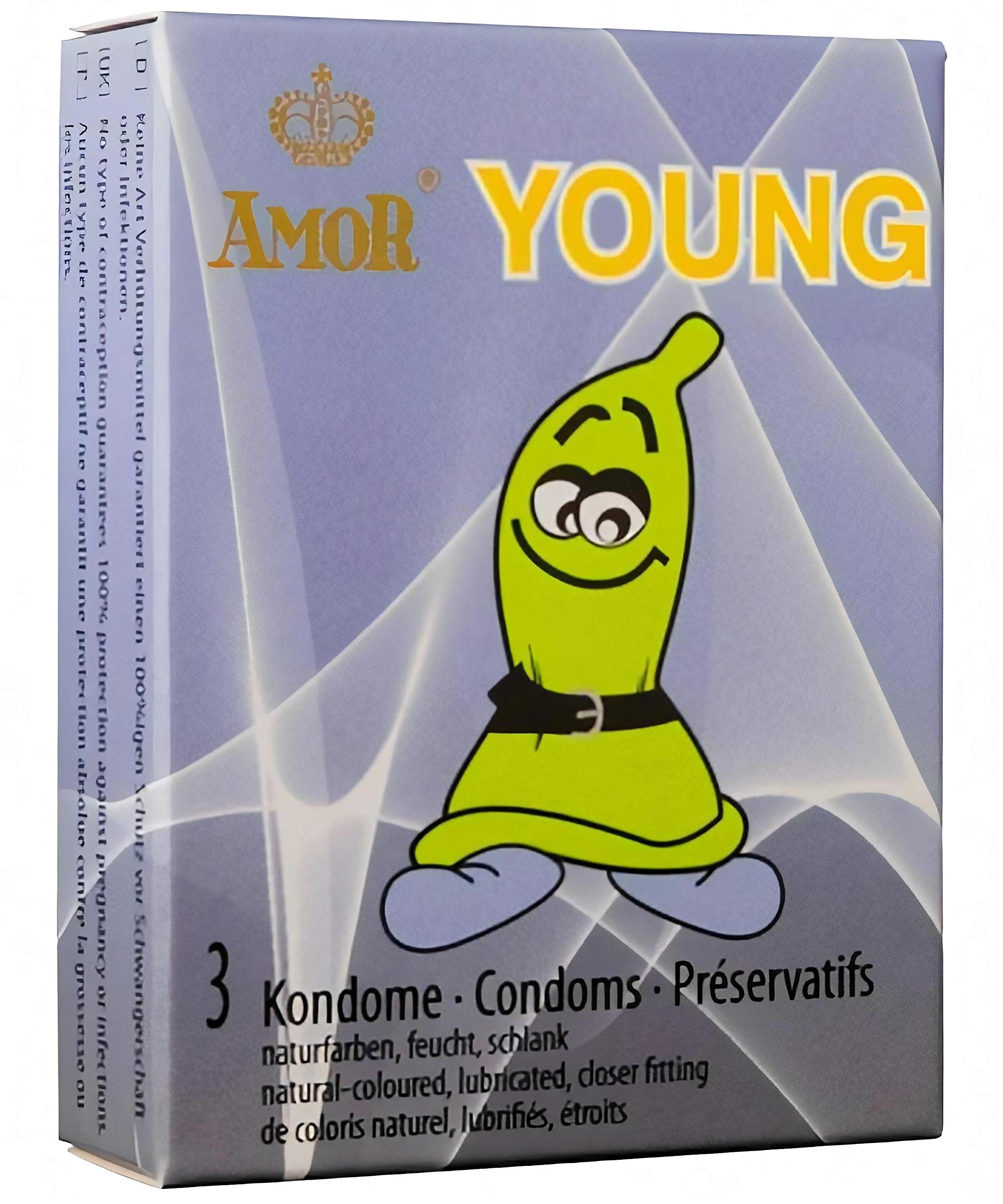 Amor Young preservativi 3 pezzi lattice naturale