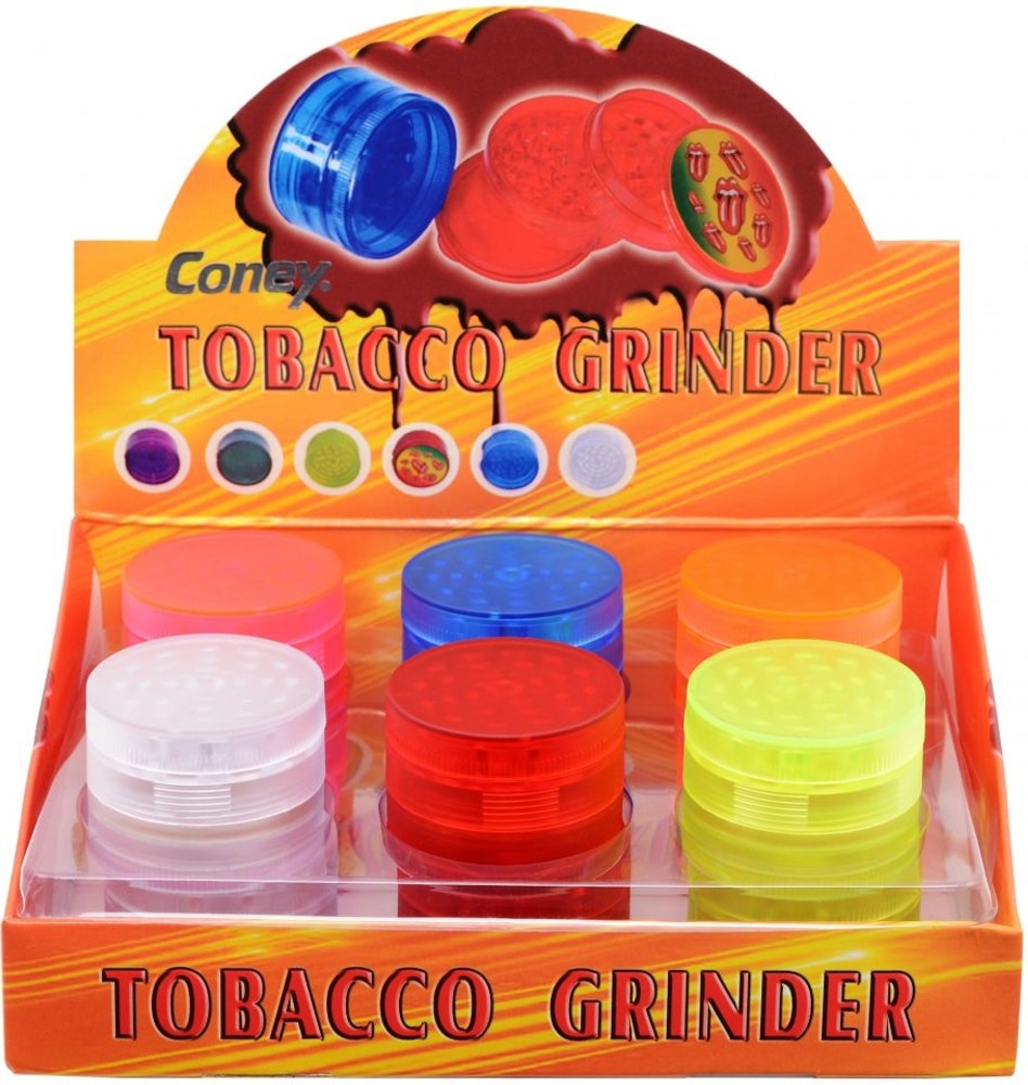Grinder tritatabacco plastica gommata 50 mm 4 parti