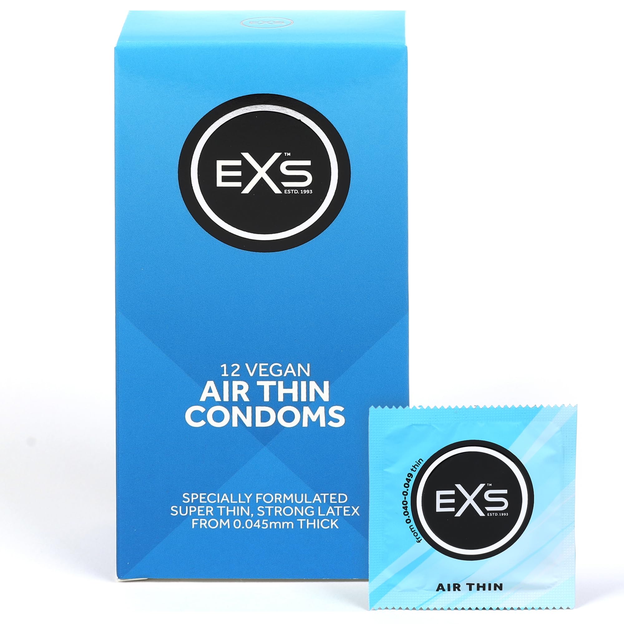 EXS Air Thin preservativi ultrasottili 12 pezzi vegan