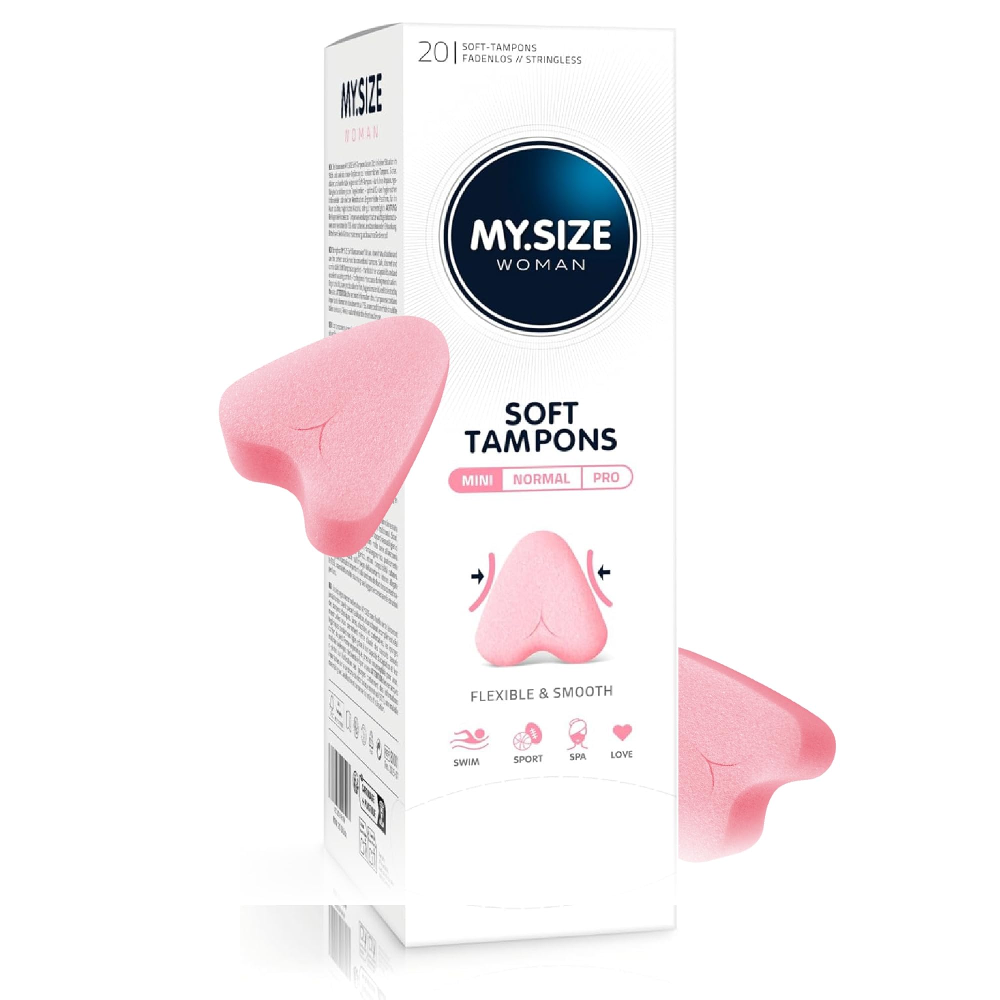 MY.SIZE Woman Soft Normal Tamponi 20 Pezzi Senza Filo