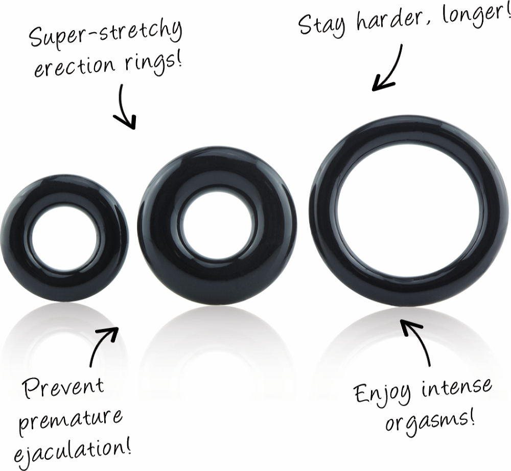 The Screaming O RingO 3 Pack anelli fallici elastici
