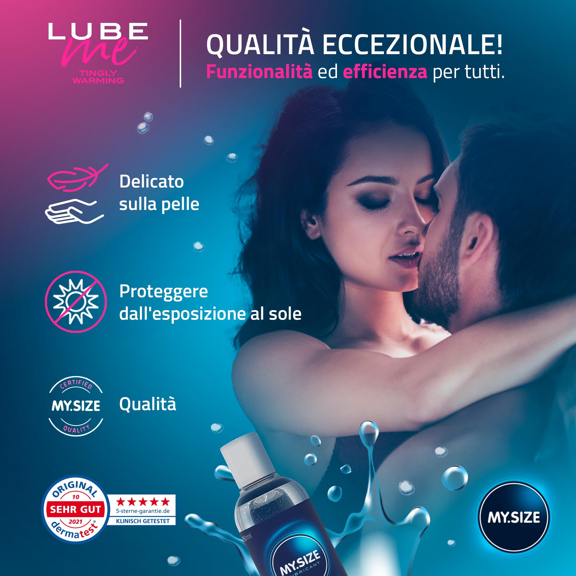 MY.SIZE PRO Lube Me lubrificante riscaldante 250 ml