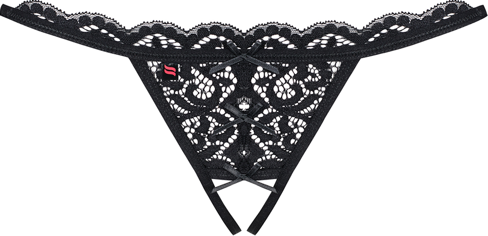 Obsessive 831-THC-1 perizoma aperto in pizzo nero