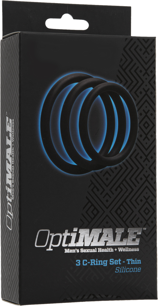 Doc Johnson OptiMALE 3 C-Ring Set Thin cockring 3 anelli silicone