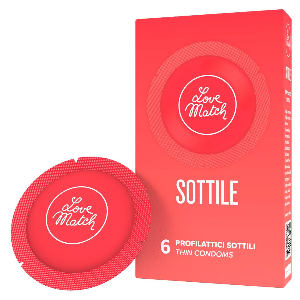 Love Match Sottile preservativi ultrasottili 6 pezzi