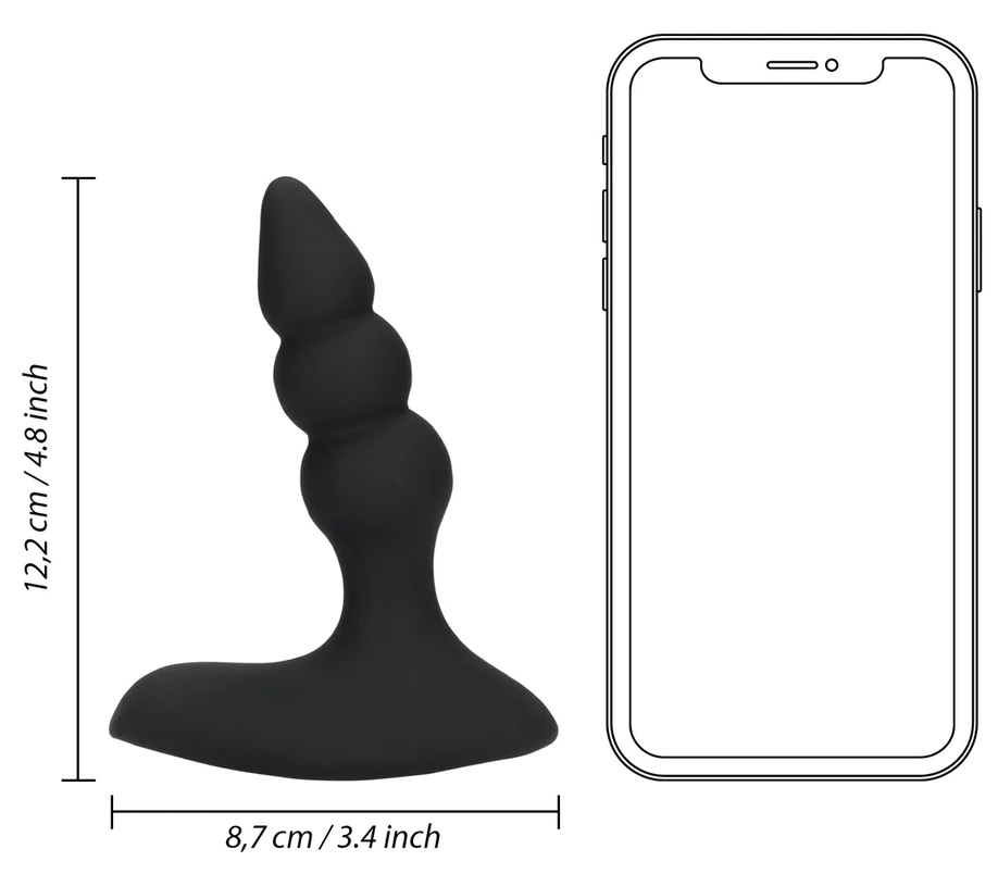 Loveline Beaded plug anale vibrante telecomando 10 modi
