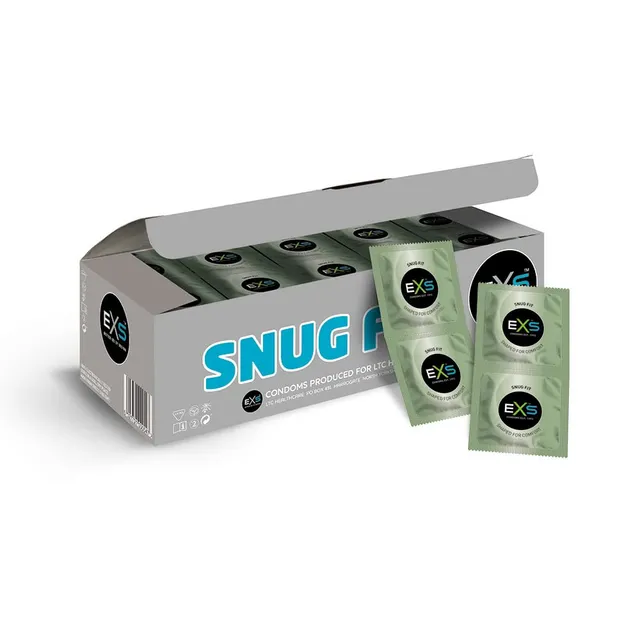 EXS Snug Fit preservativi aderenti 144 pezzi vegan