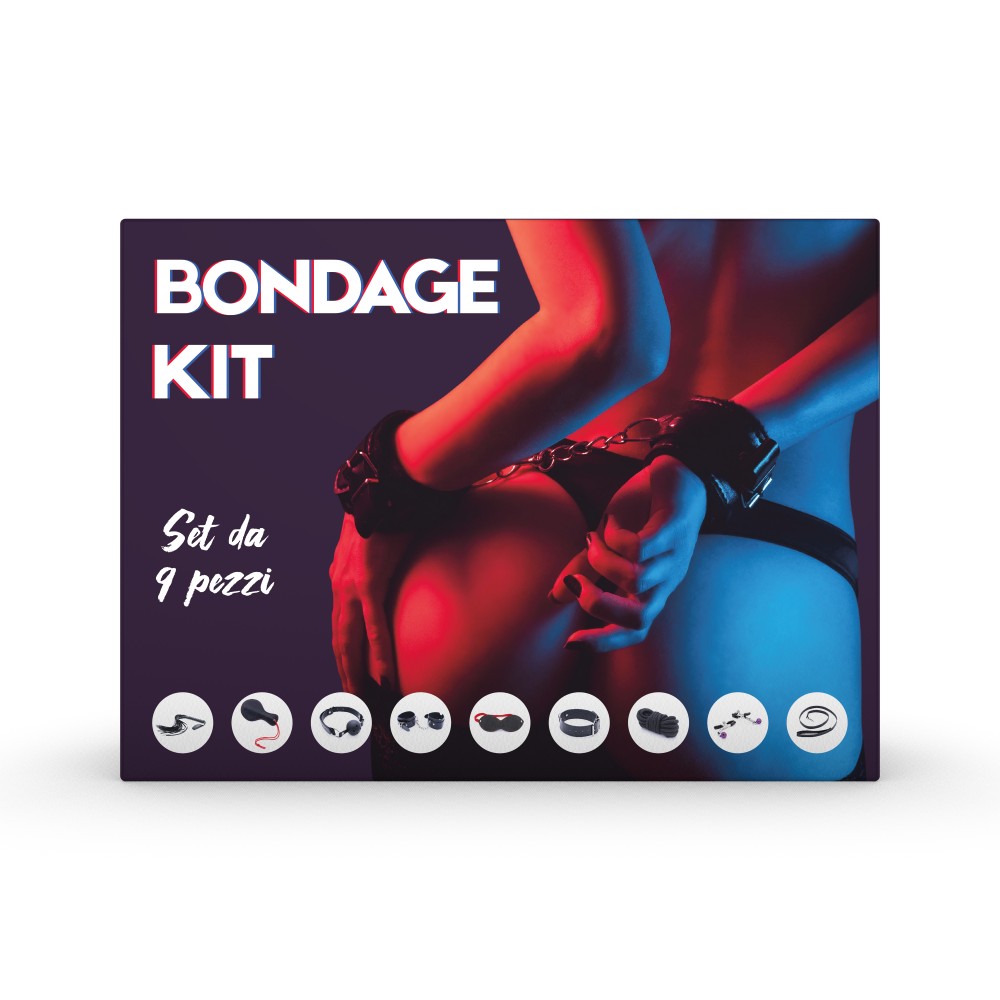 Playsure Bondage Kit set bondage 9 pezzi soft bondage