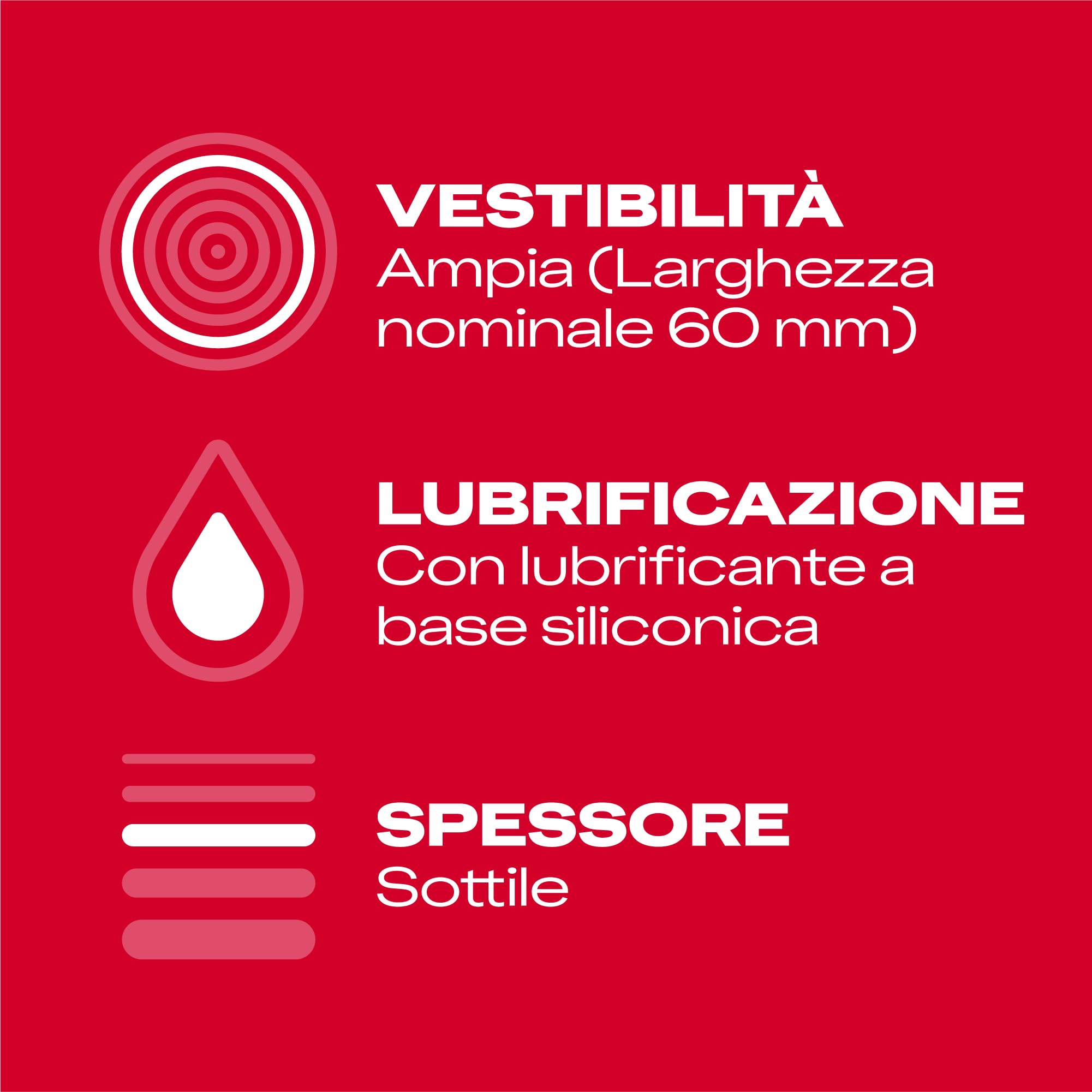 Durex SuperSottile XL Preservativi Sottili 10 Pezzi 60 mm