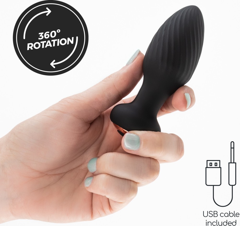 Crushious Twister plug anale vibrante rotante telecomando