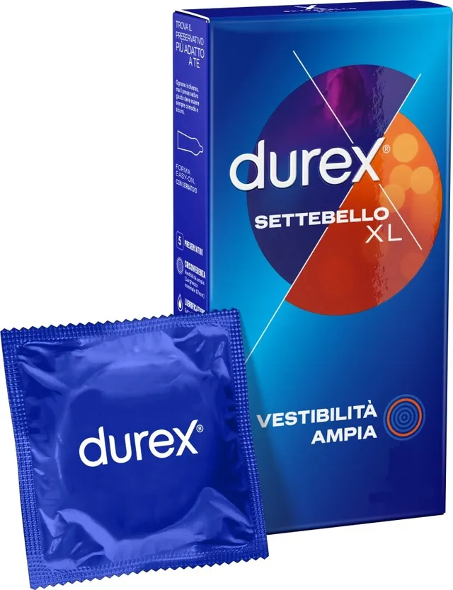 Durex Settebello XL preservativi larghezza 57 mm
