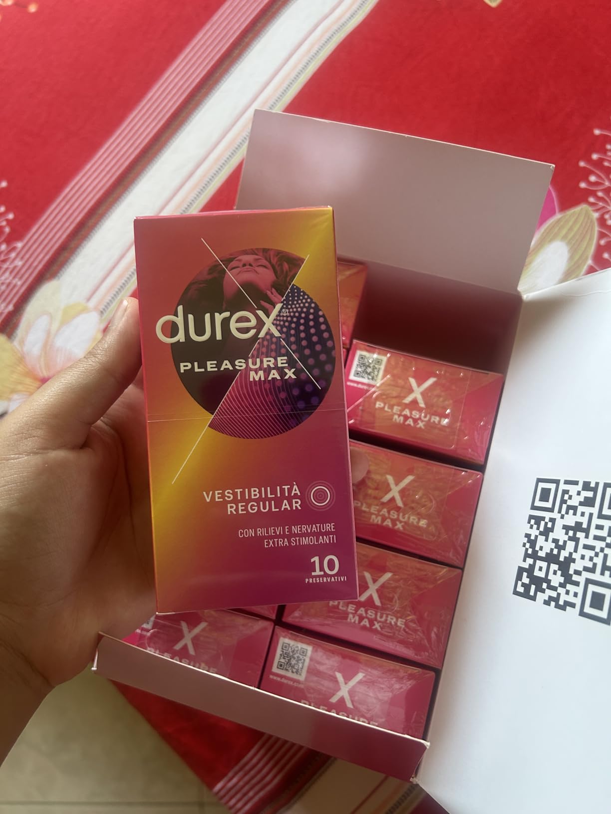 Durex Pleasuremax Preservativi 100 Pezzi con Rilievi