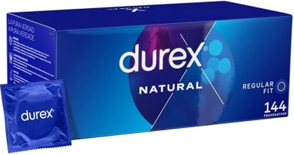 Durex Natural preservativi in lattice inodore 144 pezzi