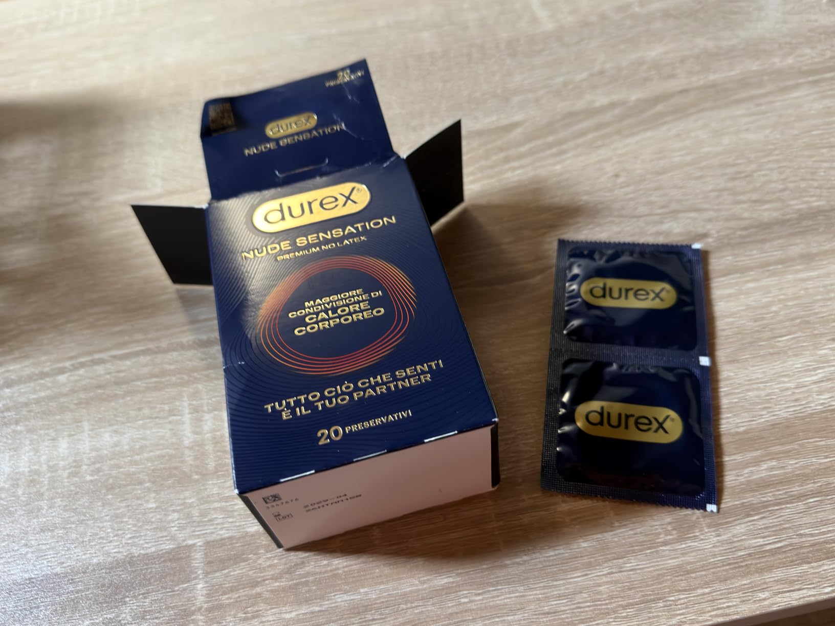 Durex Nude Sensation preservativi nitrile 20 pezzi senza lattice