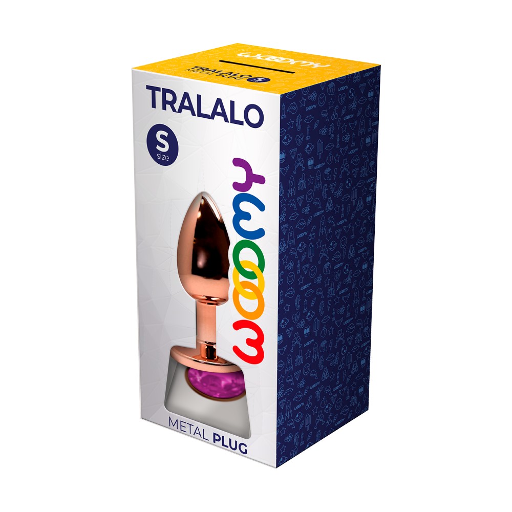Wooomy Tralalo Plug Anale Magenta in Metallo
