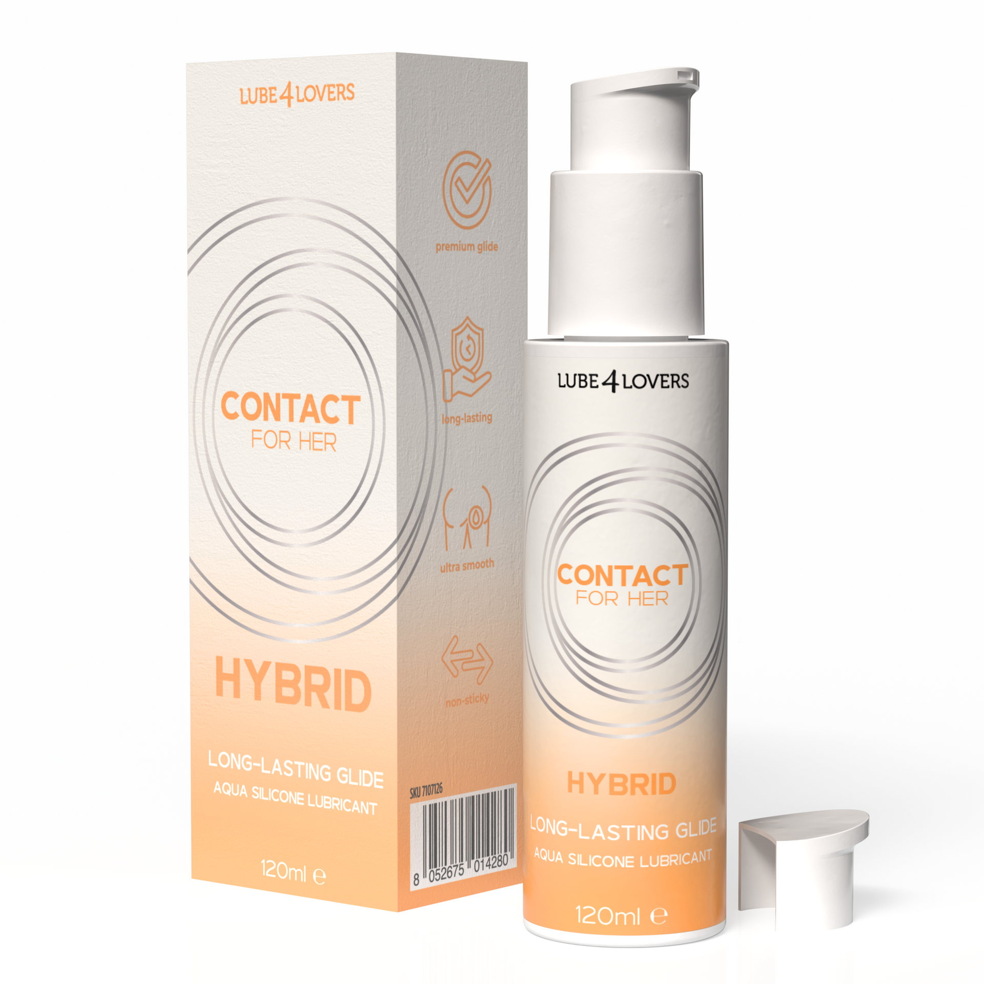 Lube4Lovers Hybrid lubrificante anale 120 ml setoso