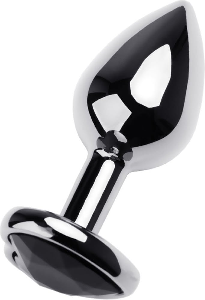 Toyfa 717001-5 plug anale in metallo gioiello nero