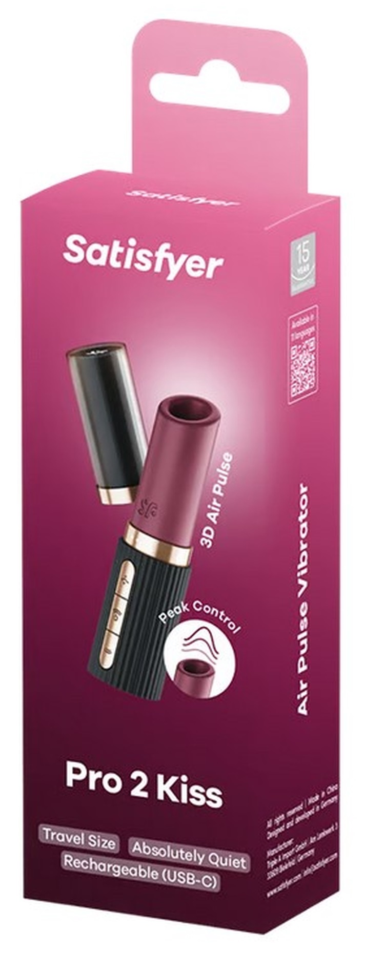Satisfyer Pro 2 Kiss rossetto vibrante a onde d'aria