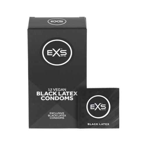 EXS Black Latex preservativi neri 12 pezzi vegan