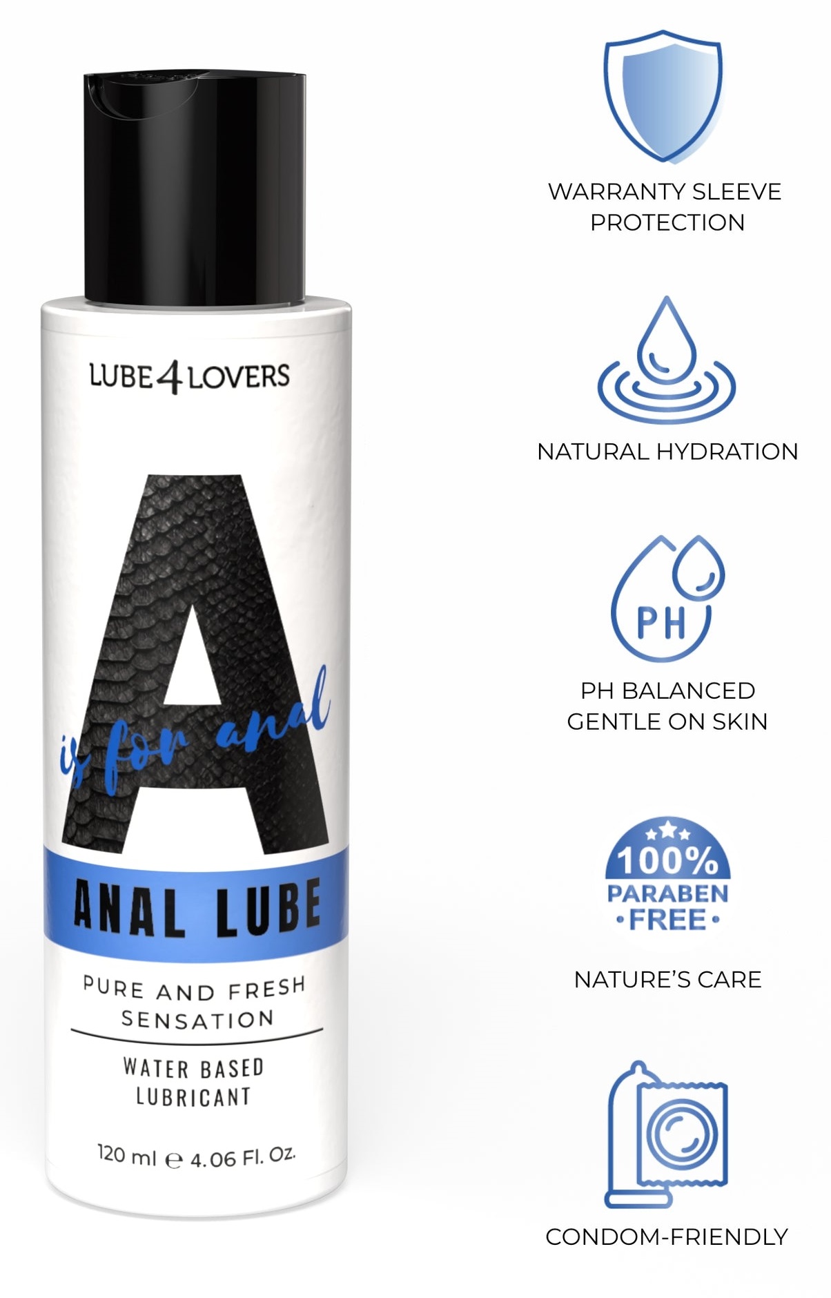 Lube4Lovers A is for Anal Lubrificante Anale 120 ml