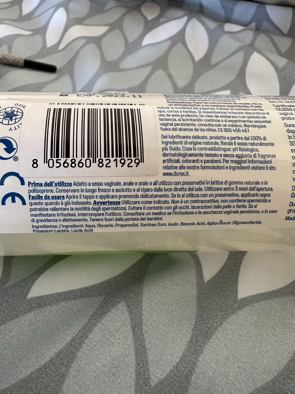 Durex Naturals Pure Gel Lubrificante 250 ml Naturale