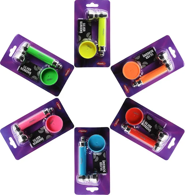 Atomic Kit pipetta e mini grinder neon assortiti