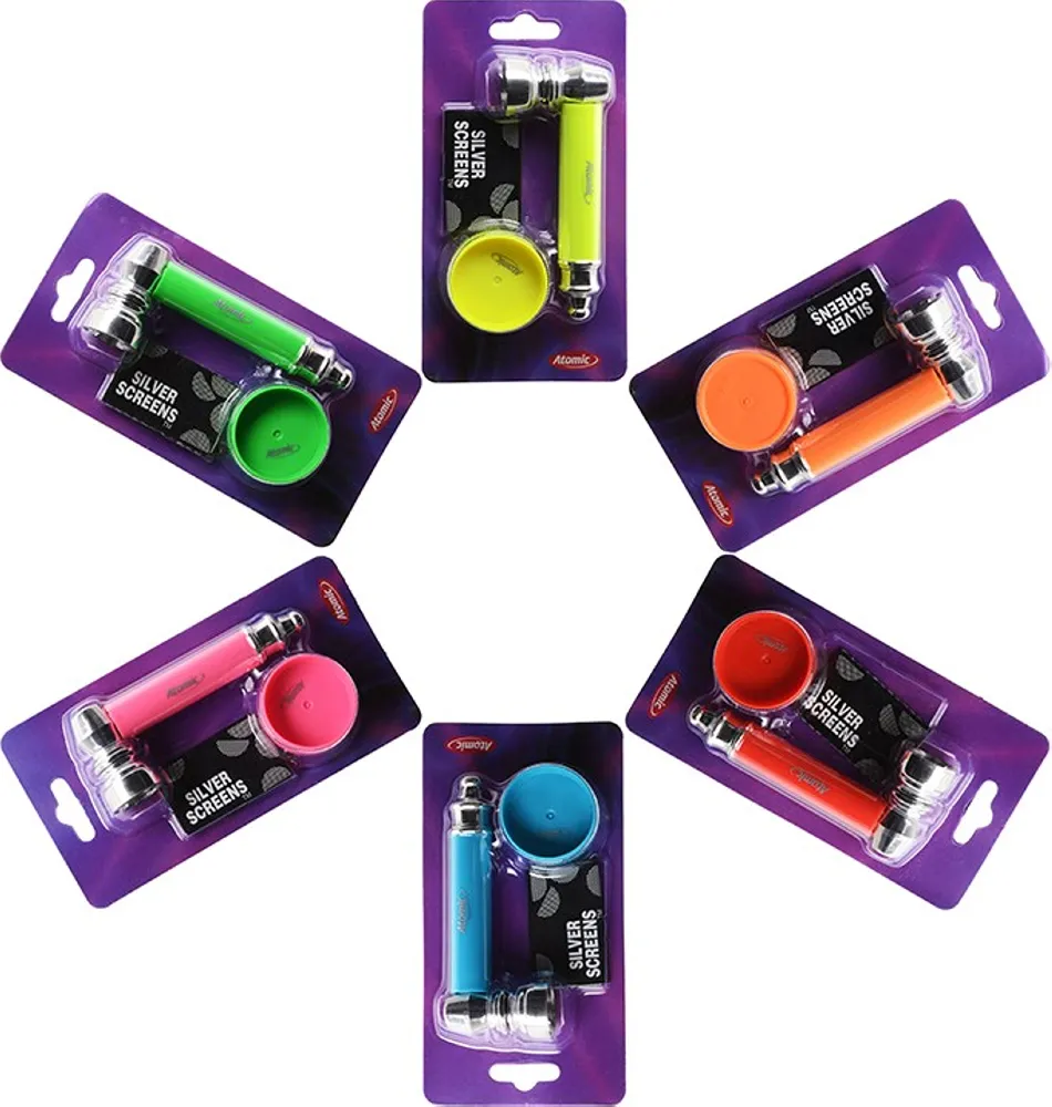 Atomic Kit pipetta e mini grinder neon assortiti
