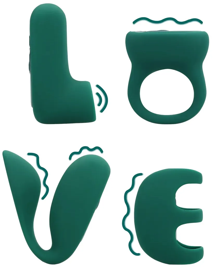 Loveline Sexplore Set kit piacere silicone 4 pezzi LOVE