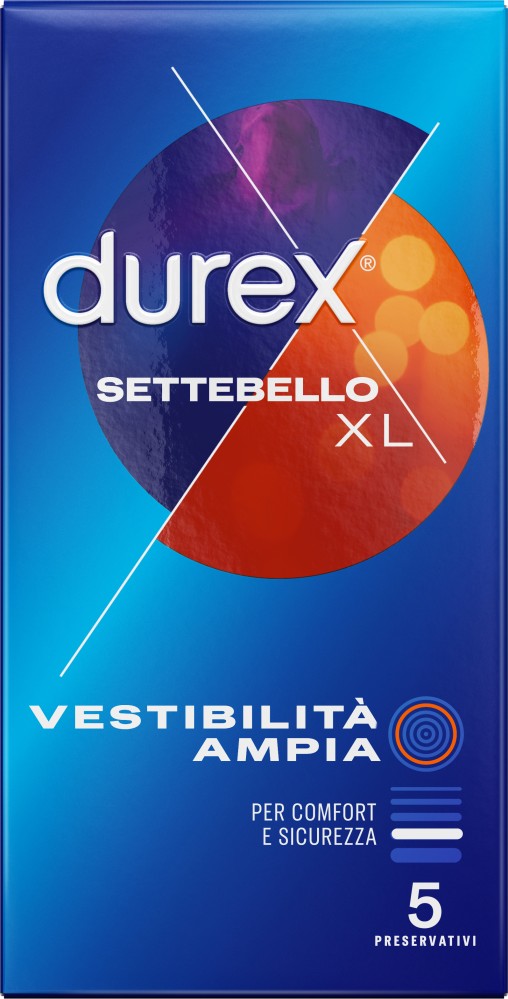 Durex Settebello XL preservativi larghezza 57 mm