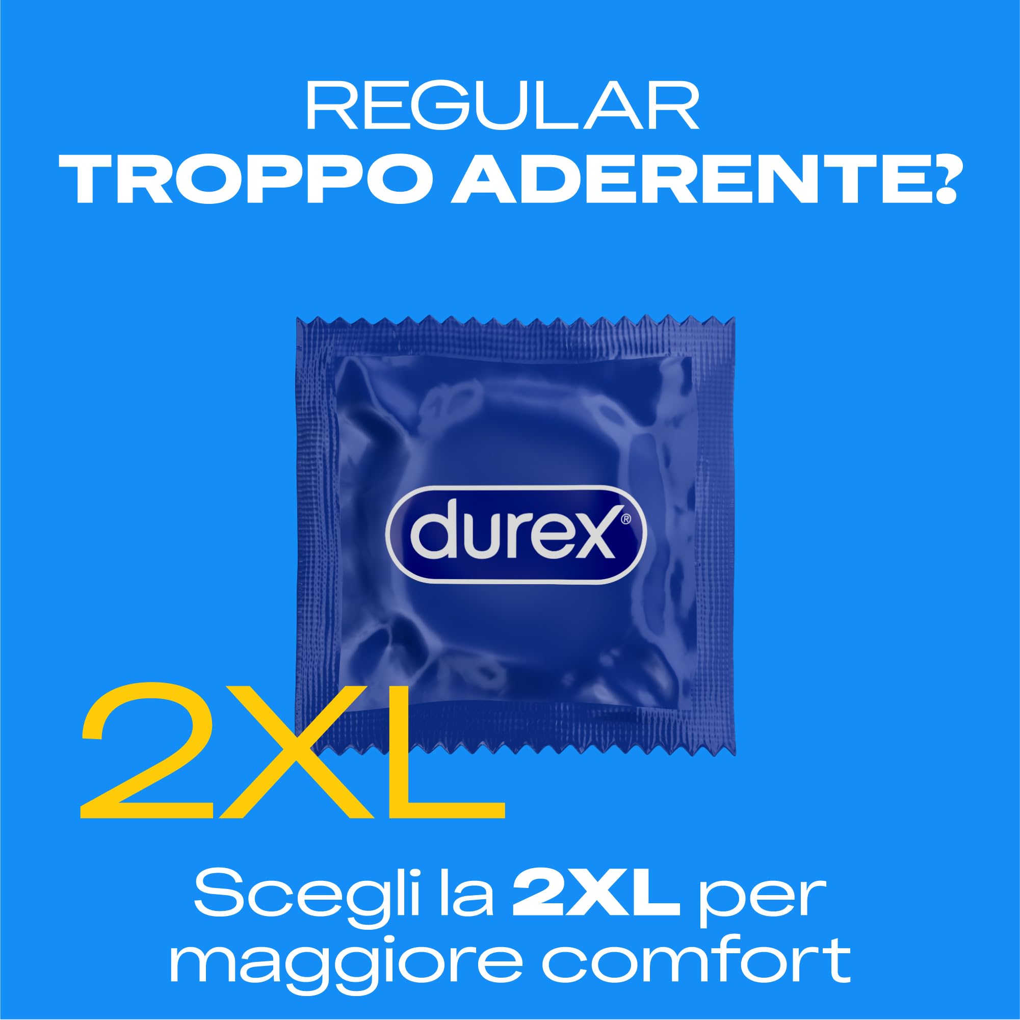 Durex Settebello 2XL preservativi XL 5 pezzi da 60 mm