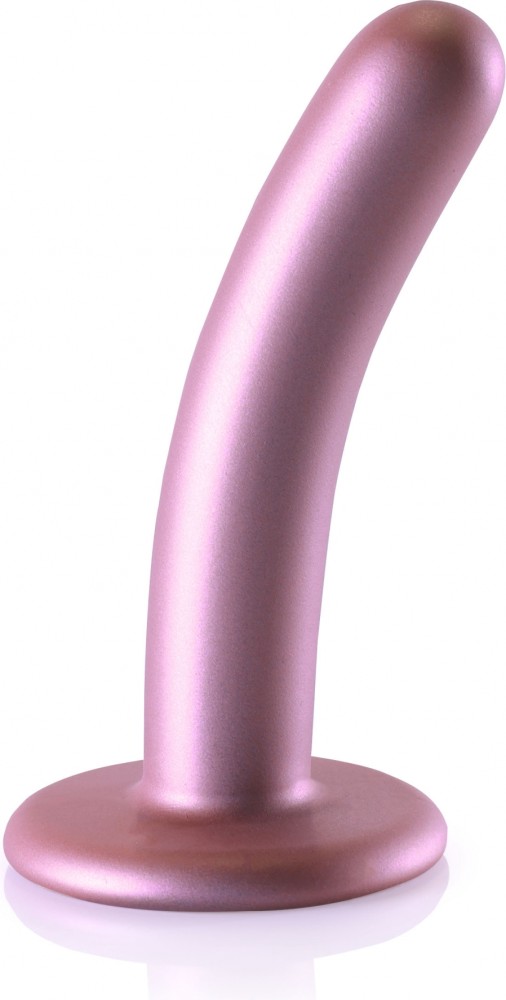Ouch! Smooth G-Spot 5" Dildo con Ventosa Rosa in Silicone