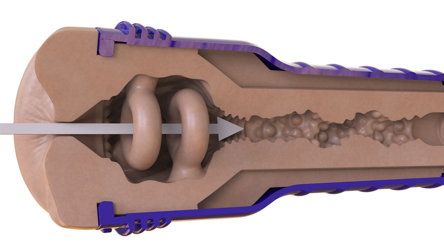 Fleshjack Boost Blast masturbatore anale Light Medium