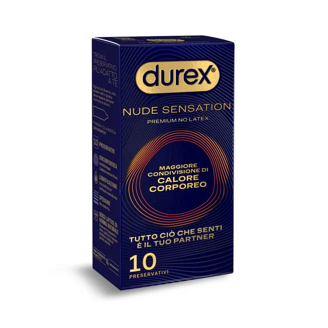 Durex Nude Sensation preservativi nitrile 10 pezzi senza lattice
