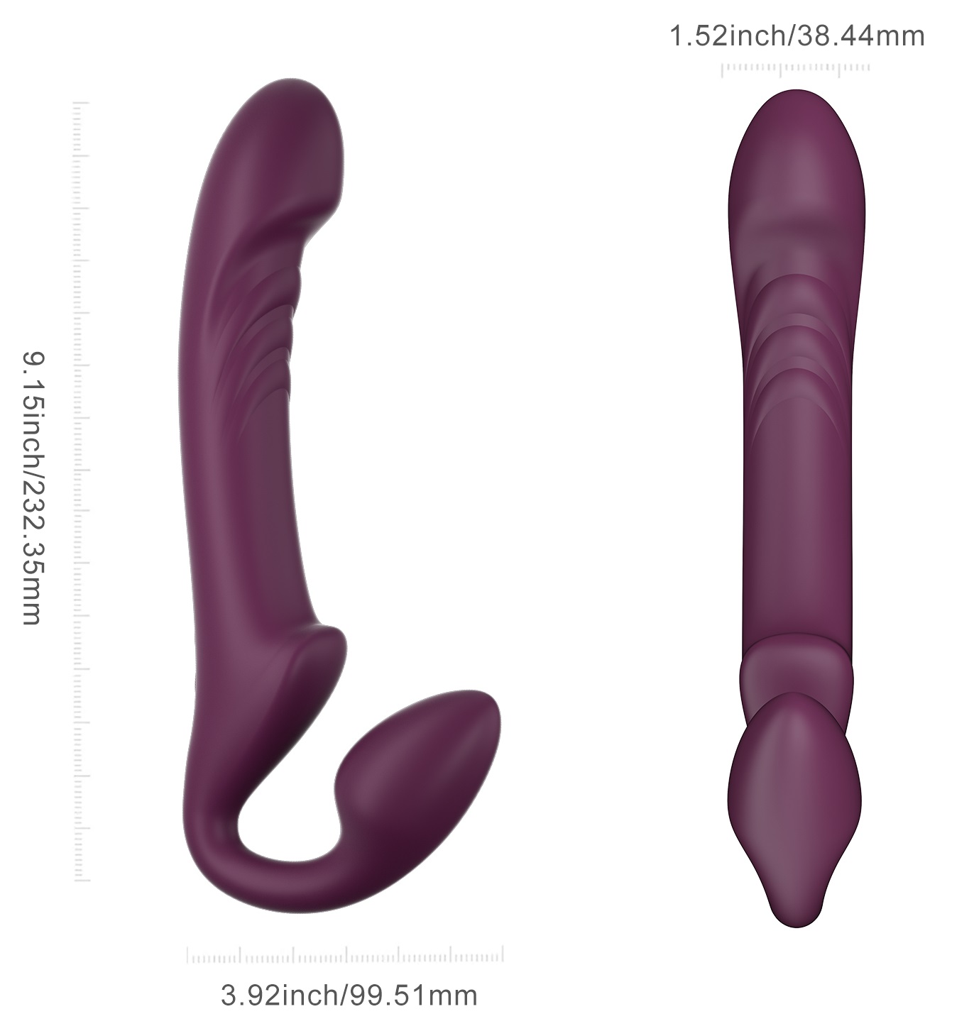 Honey Play Box Bliss strap-on strapless rotante ricaricabile
