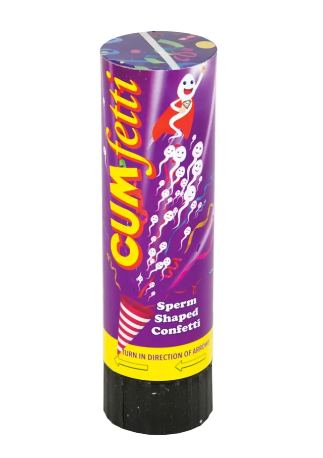 Spencer Fleetwood Cumfetti coriandoli sperma popper bianco
