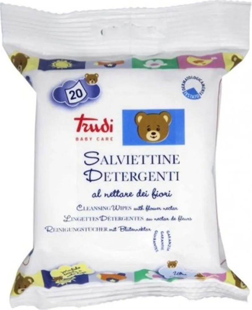 Trudy salviettine detergenti neonato microspugna 20 pezzi