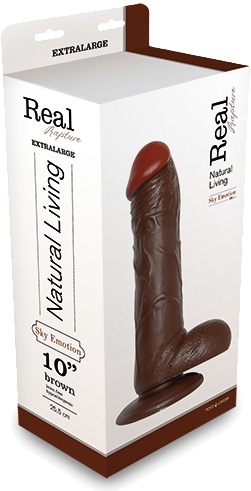 Toyz4Lovers Real Rapture 10 fallo realistico marrone