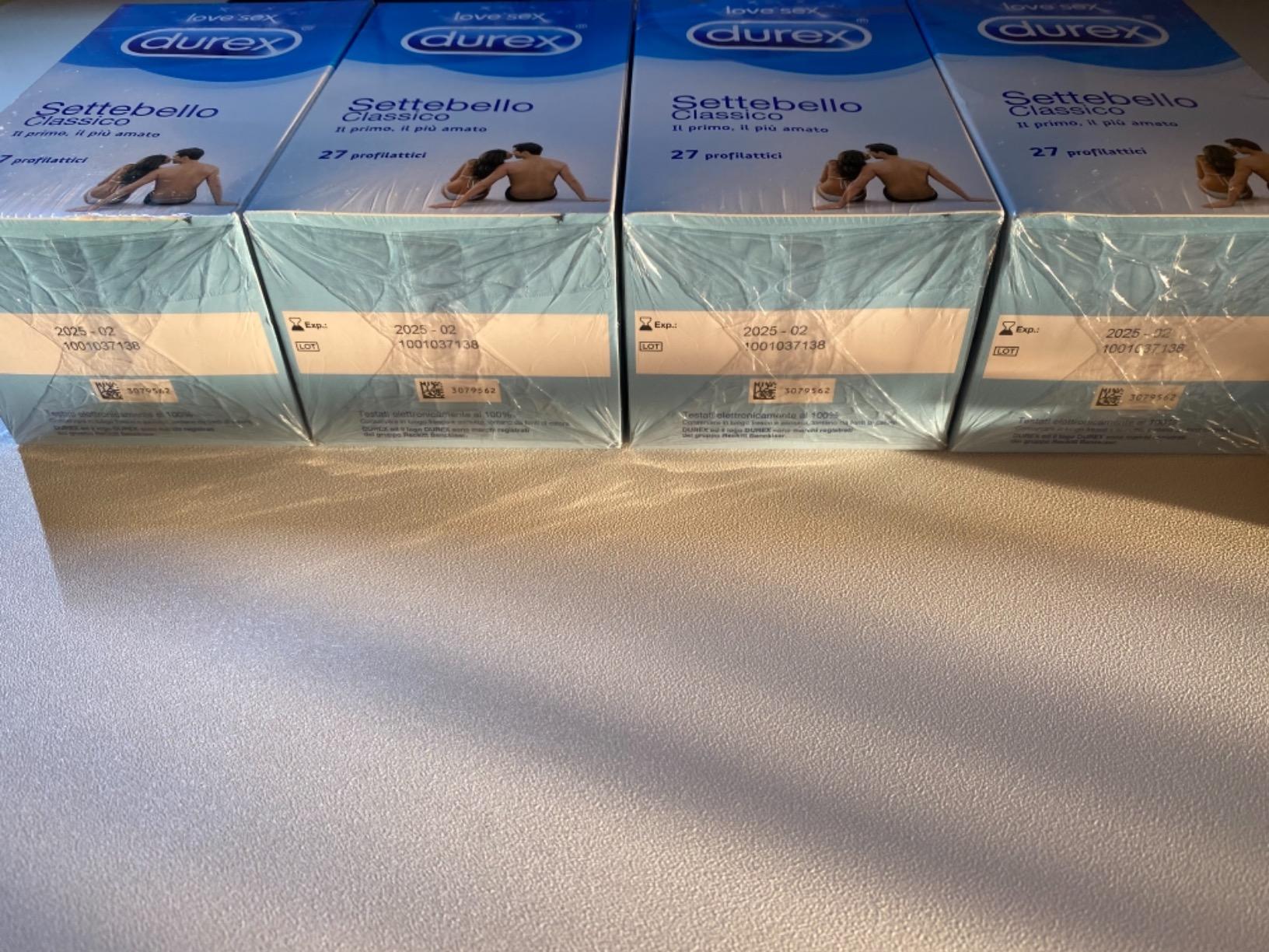 Durex Settebello Classico preservativi lattice 27 pezzi