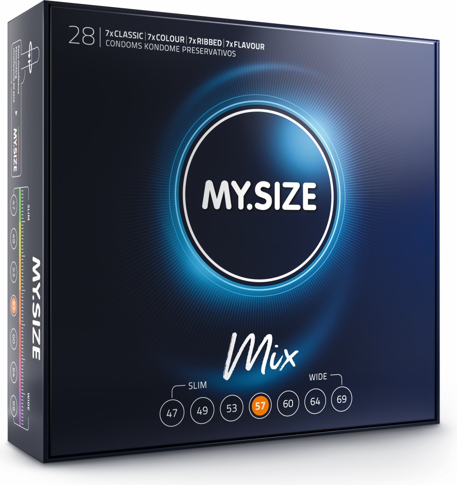 My.Size Mix preservativi misti 57mm 28 pezzi