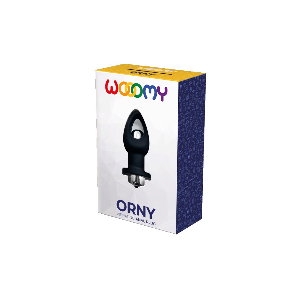 Wooomy Orny plug anale vibrante nero