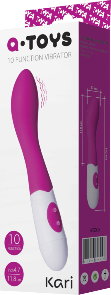 A-toys Kari vibratore punto G silicone 10 modalità