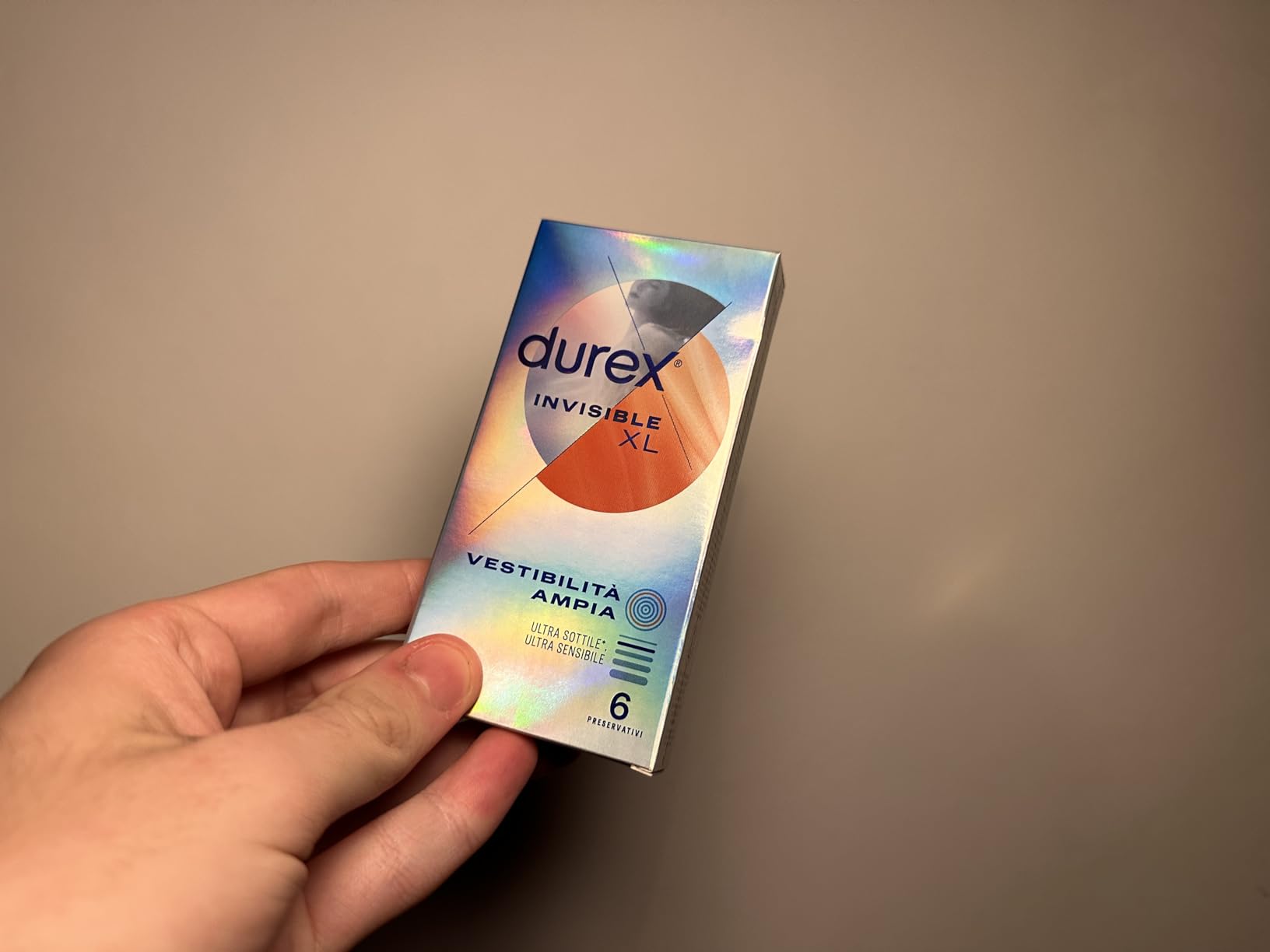 Durex Supersottile Invisible XL preservativi 12 pezzi sottili