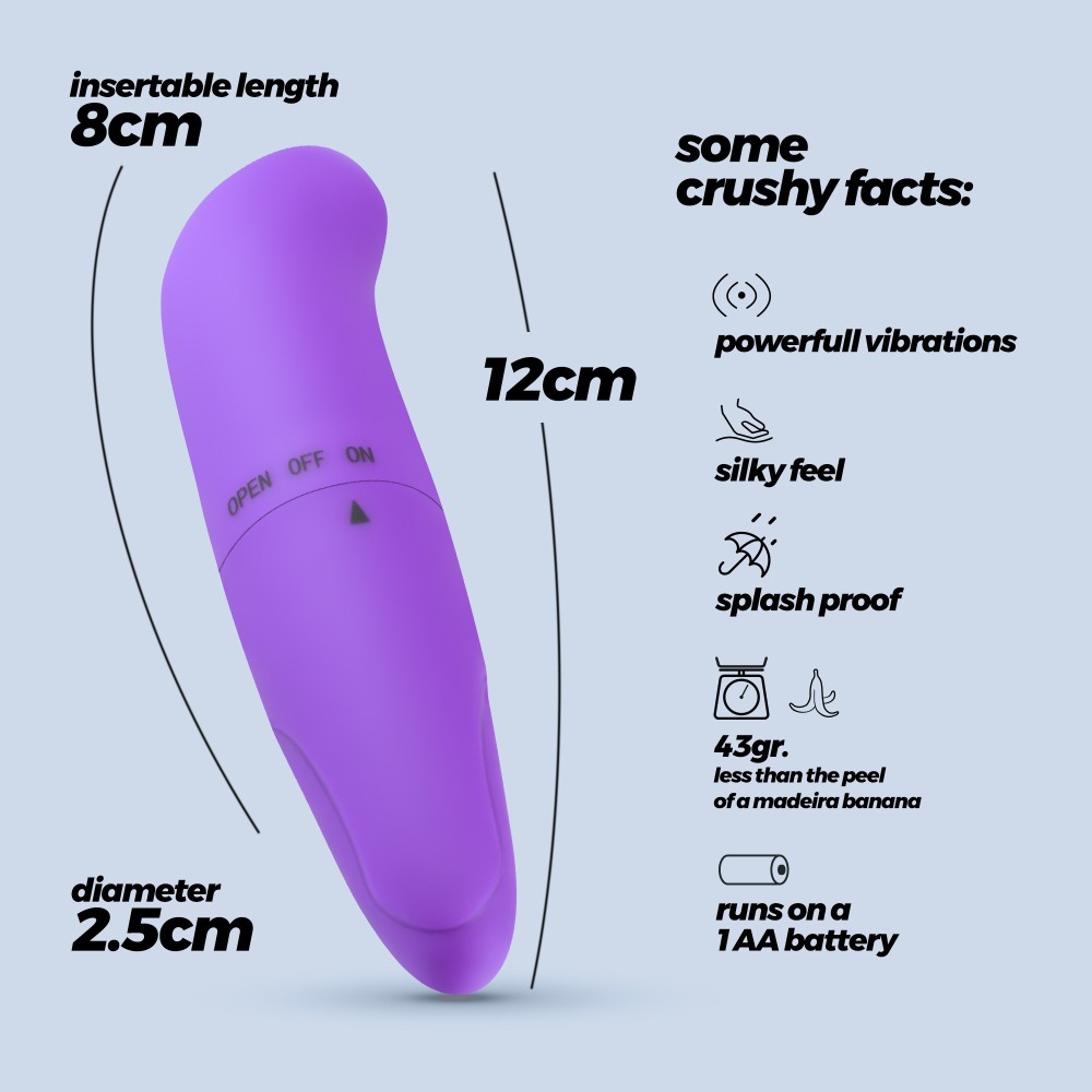 Crushious G-Finder mini vibratore punto G 12 cm