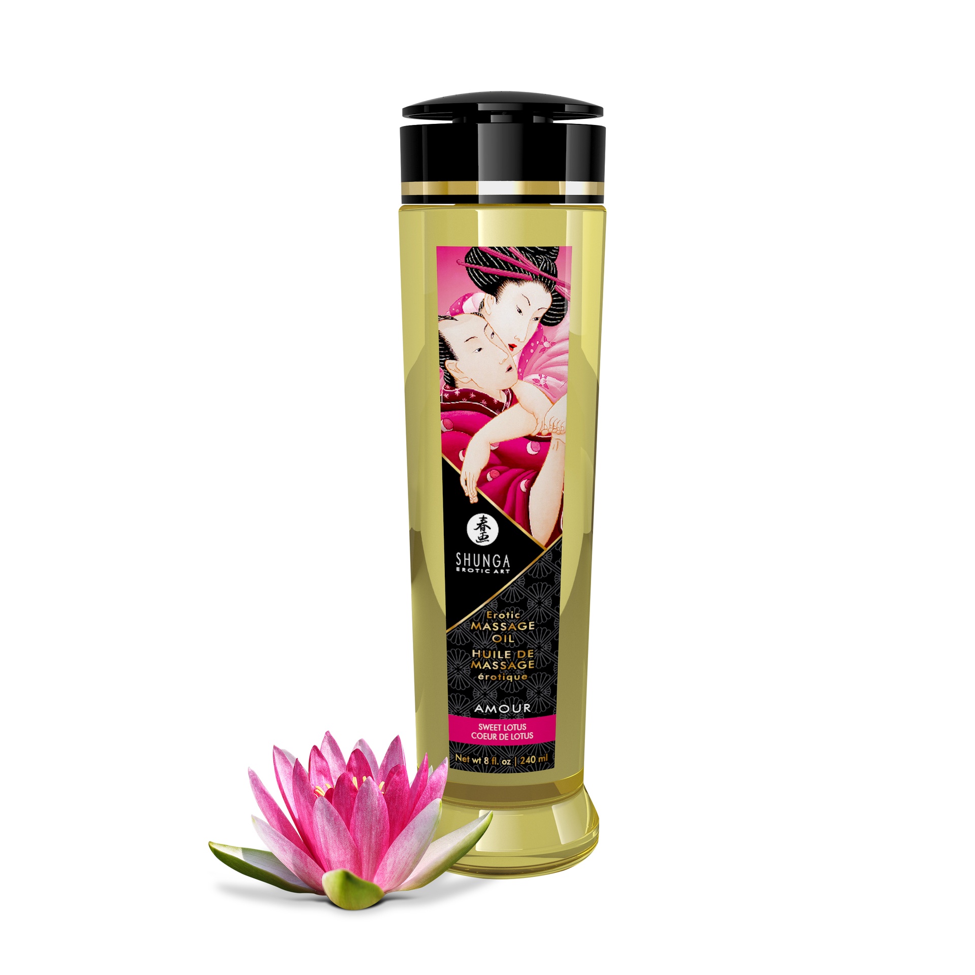 Shunga Sweet Lotus olio da massaggio naturale non edibile