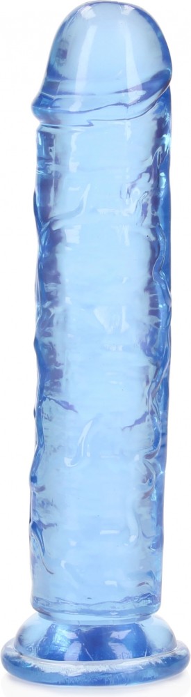 RealRock Straight Suction Cup 7 dildo realistico blu