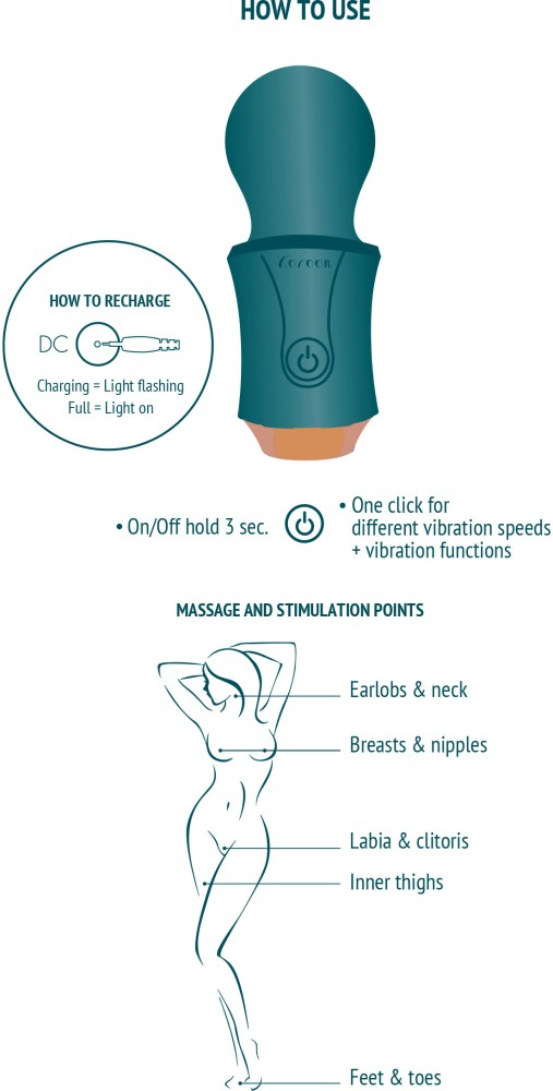 Xocoon Traveller Wand vibratore wand da viaggio waterproof