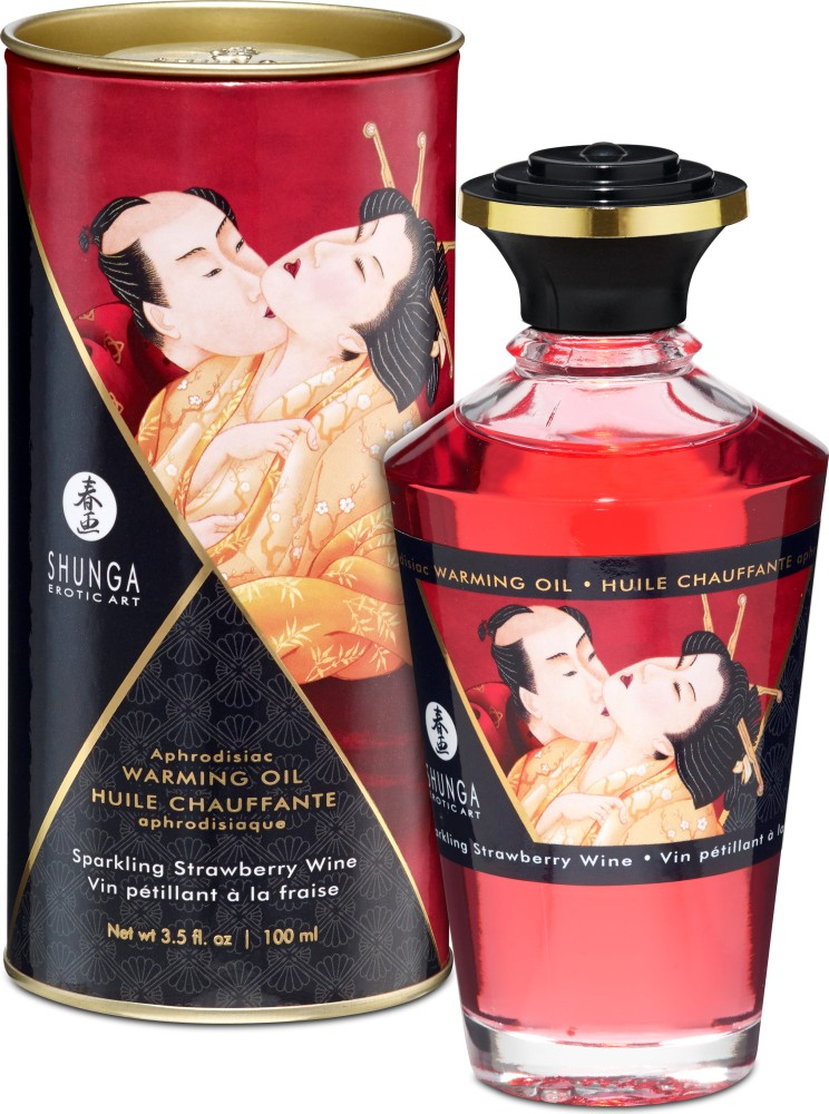 Shunga Aphrodisiac Oil Olio Massaggio Fragola Vino 100 ml