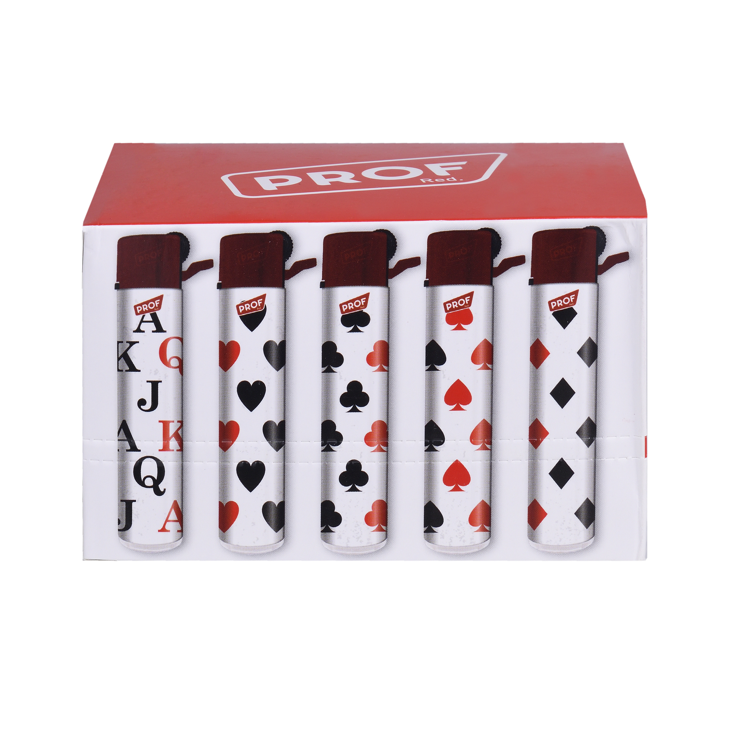 Flint DL-25 Playing Cards accendino elettronico 25 pz