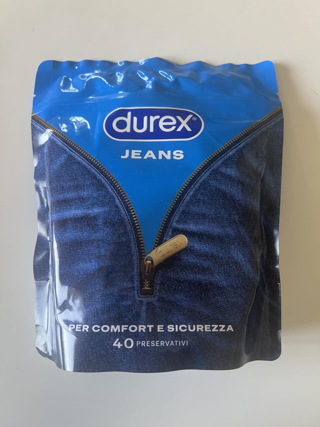 Durex Settebello Jeans preservativi classici 56 mm 40 pezzi regular