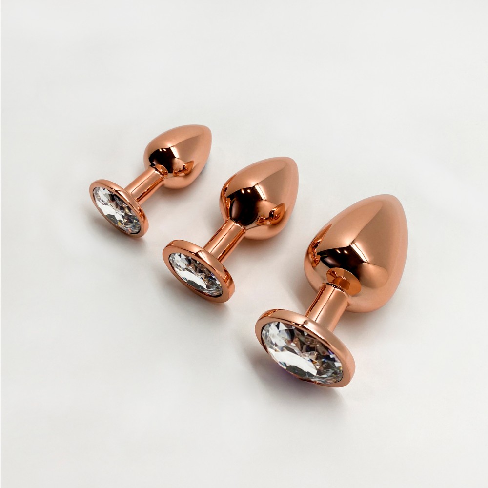 Wooomy Tralalo plug anale metallo White diamante